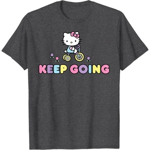 image:imageHello Kitty Keep Going TShirtDark Heather Grey
