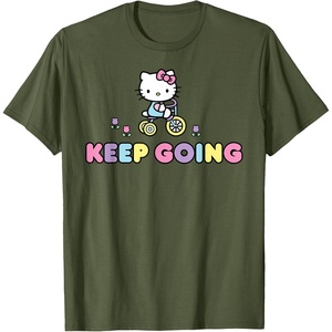 image:imageHello Kitty Keep Going TShirtOlive Green