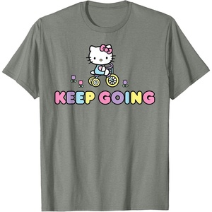 image:imageHello Kitty Keep Going TShirtOlive Heather