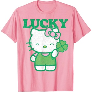 image:imageHello Kitty Lucky Clover Tee Shirt TShirtPink