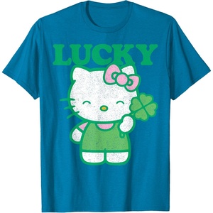 image:imageHello Kitty Lucky Clover Tee Shirt TShirtSapphire Blue