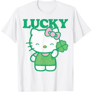 image:imageHello Kitty Lucky Clover Tee Shirt TShirtWhite