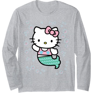 image:imageHello Kitty Mermaid Long Sleeve TShirtHeather Grey