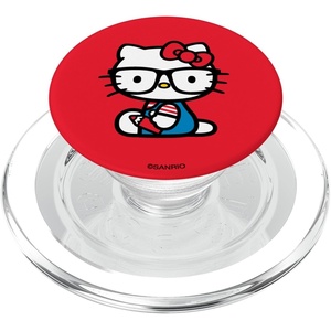 image:imageHello Kitty Nerd Glasses Classic PopSockets Adhesive PopGripMagnetic PopGrip