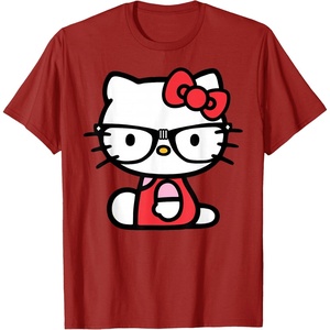 image:imageHello Kitty Nerd Glasses TShirtCranberry Red