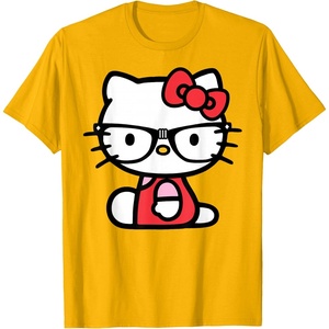 image:imageHello Kitty Nerd Glasses TShirtGolden Yellow