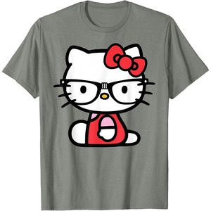 image:imageHello Kitty Nerd Glasses TShirtOlive Heather