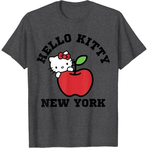 image:imageHello Kitty New York Big Apple Tee Shirt TShirtDark Heather Grey