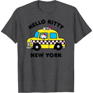 image:imageHello Kitty New York Taxi TShirtDark Heather Grey