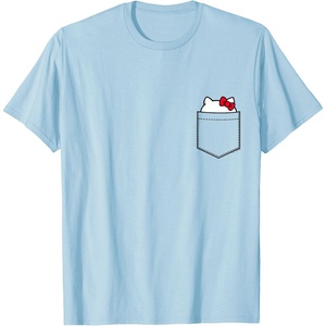 image:imageHello Kitty Peeking Pocket Tee Shirt TShirtBaby Blue