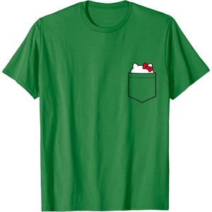 image:imageHello Kitty Peeking Pocket Tee Shirt TShirtKelly Green
