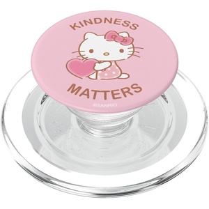 image:imageHello Kitty Pink Heart Cute Kindness Matters PopSockets Adhesive PopGripMagnetic PopGrip