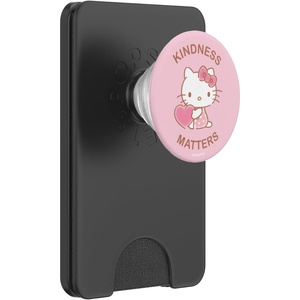 image:imageHello Kitty Pink Heart Cute Kindness Matters PopSockets Adhesive PopGripMagnetic PopWallet