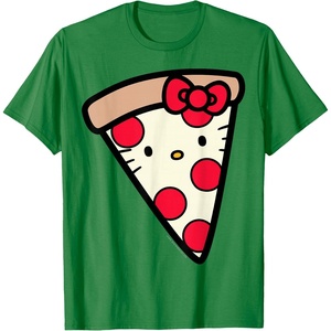 image:imageHello Kitty Pizza Slice Tee Shirt TShirtKelly Green