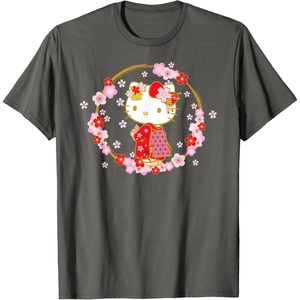 image:imageHello Kitty Sakura Spring TShirtAsphalt Grey