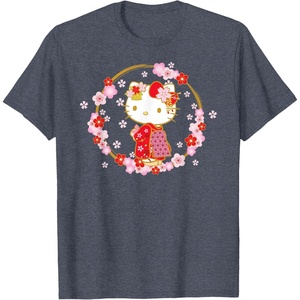 image:imageHello Kitty Sakura Spring TShirtHeather Blue