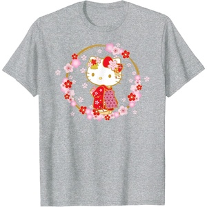 image:imageHello Kitty Sakura Spring TShirtHeather Grey