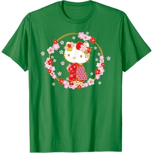 image:imageHello Kitty Sakura Spring TShirtKelly Green