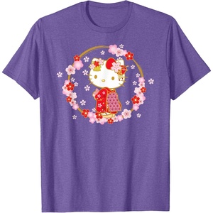 image:imageHello Kitty Sakura Spring TShirtPurple Heather