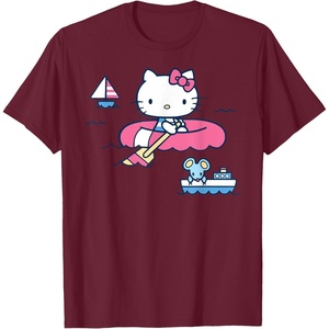image:imageHello Kitty Summer Boat TShirtBurgundy