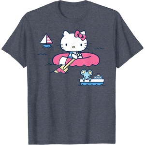 image:imageHello Kitty Summer Boat TShirtHeather Blue