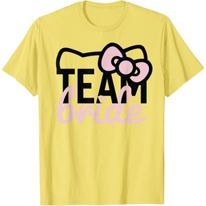 image:imageHello Kitty Team Bride for Bridal Party Bridesmaid TShirt SmallLemon Yellow