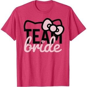 image:imageHello Kitty Team Bride for Bridal Party Bridesmaid TShirt SmallRed Heather