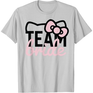 image:imageHello Kitty Team Bride for Bridal Party Bridesmaid TShirt SmallSilver Grey