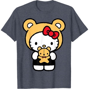 image:imageHello Kitty Teddy Bear Dress Up TShirt SmallHeather Blue