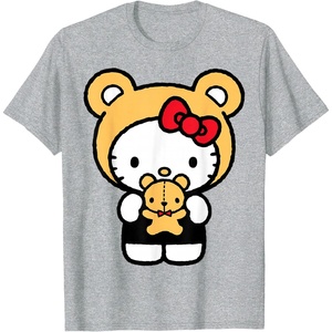 image:imageHello Kitty Teddy Bear Dress Up TShirt SmallHeather Grey
