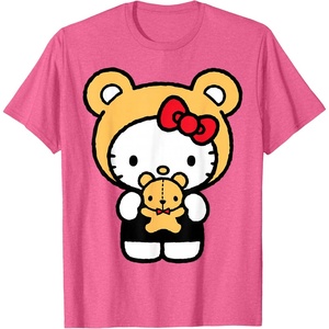 image:imageHello Kitty Teddy Bear Dress Up TShirt SmallPink Heather