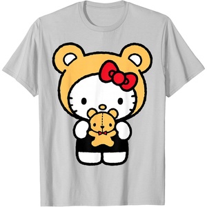 image:imageHello Kitty Teddy Bear Dress Up TShirt SmallSilver Grey