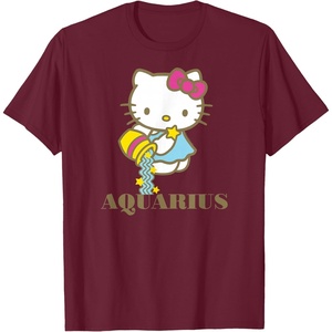 image:imageHello Kitty Zodiac Aquarius TShirtBurgundy