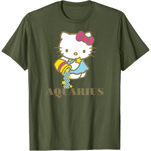 image:imageHello Kitty Zodiac Aquarius TShirtOlive Green