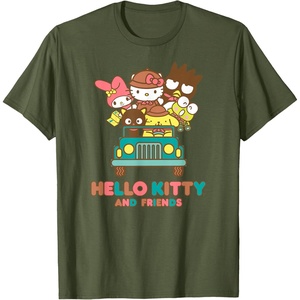 image:imageHello Kitty and Friends Adventure Awaits TShirtOlive Green