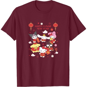 image:imageHello Kitty and Friends Happy Lunar New Year TShirtBurgundy