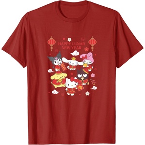image:imageHello Kitty and Friends Happy Lunar New Year TShirtCranberry Red