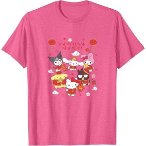 image:imageHello Kitty and Friends Happy Lunar New Year TShirtPink Heather