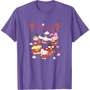 image:imageHello Kitty and Friends Happy Lunar New Year TShirtPurple Heather