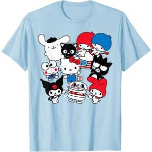 image:imageHello Kitty and Friends Hello Sanrio USA Americana TShirtBaby Blue