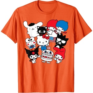 image:imageHello Kitty and Friends Hello Sanrio USA Americana TShirtOrange