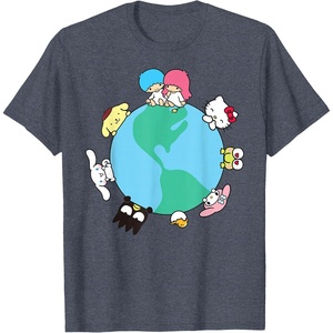 image:imageHello Kitty and Friends Sanrio Earth TShirtHeather Blue