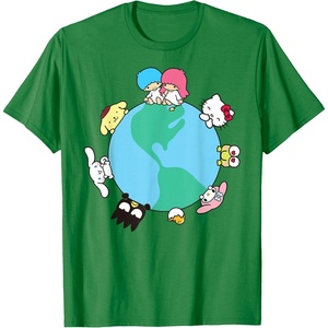 image:imageHello Kitty and Friends Sanrio Earth TShirtKelly Green