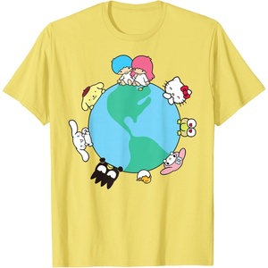 image:imageHello Kitty and Friends Sanrio Earth TShirtLemon Yellow