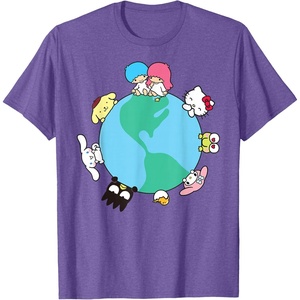 image:imageHello Kitty and Friends Sanrio Earth TShirtPurple Heather