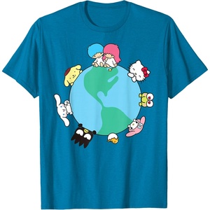 image:imageHello Kitty and Friends Sanrio Earth TShirtSapphire Blue