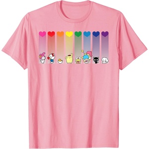 image:imageHello Kitty and Friends Sanrio Rainbow TShirtPink
