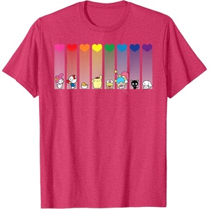 image:imageHello Kitty and Friends Sanrio Rainbow TShirtRed Heather