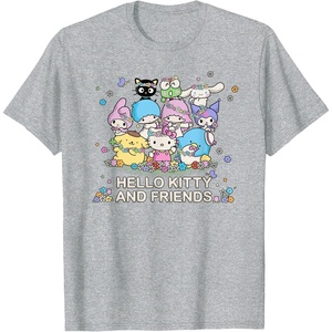 image:imageHello Kitty and Friends Spring Flower Festival TShirtHeather Grey