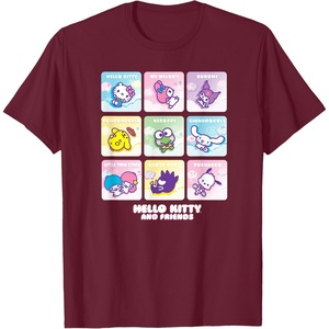 image:imageHello Kitty and Friends Square Icons TShirtBurgundy
